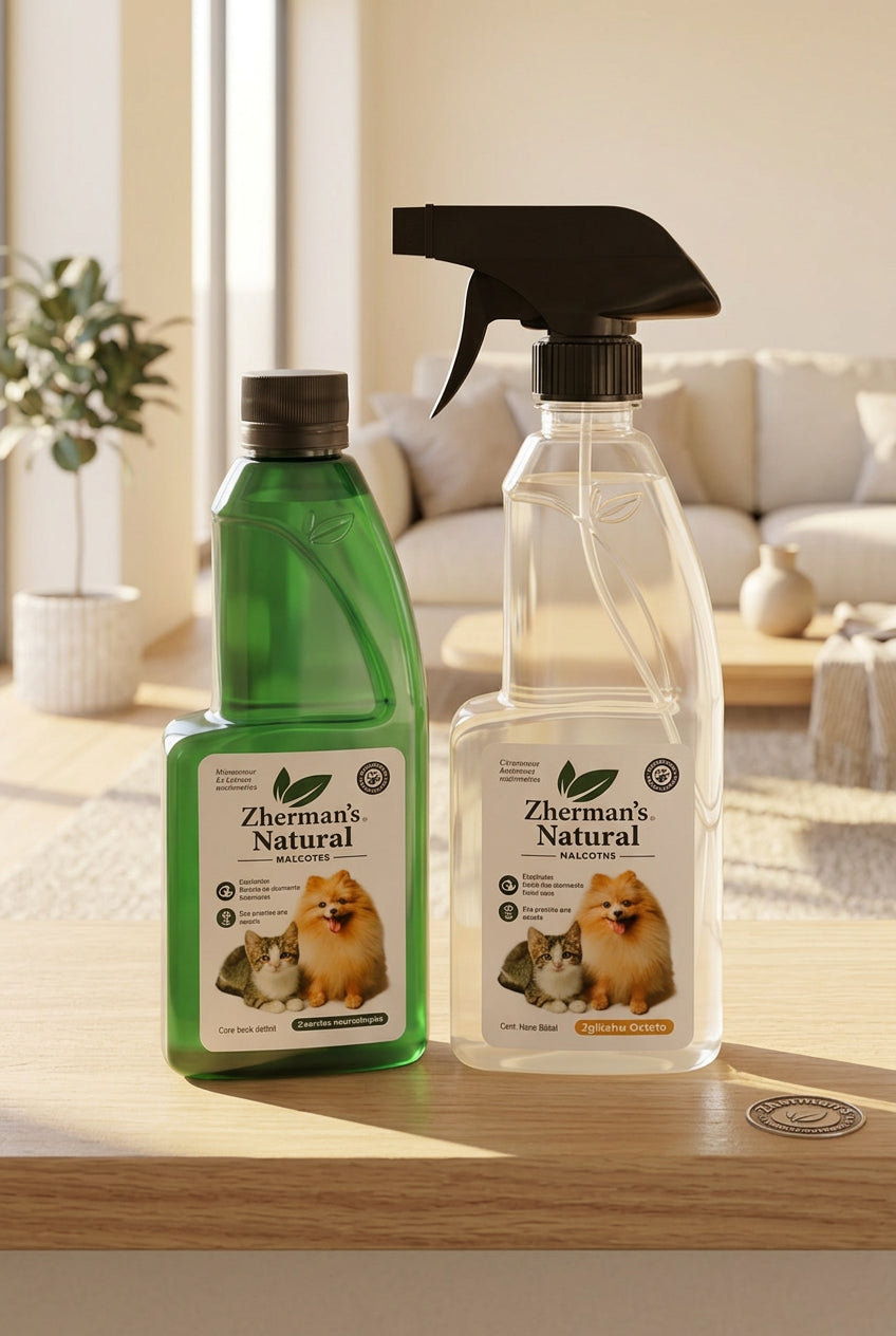 Zherman’s Naturals Eliminador de Olores para Mascotas | Concentrado y Listo para Usar | 400 ml c/u.