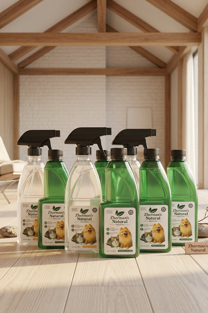 6 Kits 400 ml c/u. | Zherman’s Naturals Eliminador de Olores para Mascotas | Concentrado y Listo para Usar