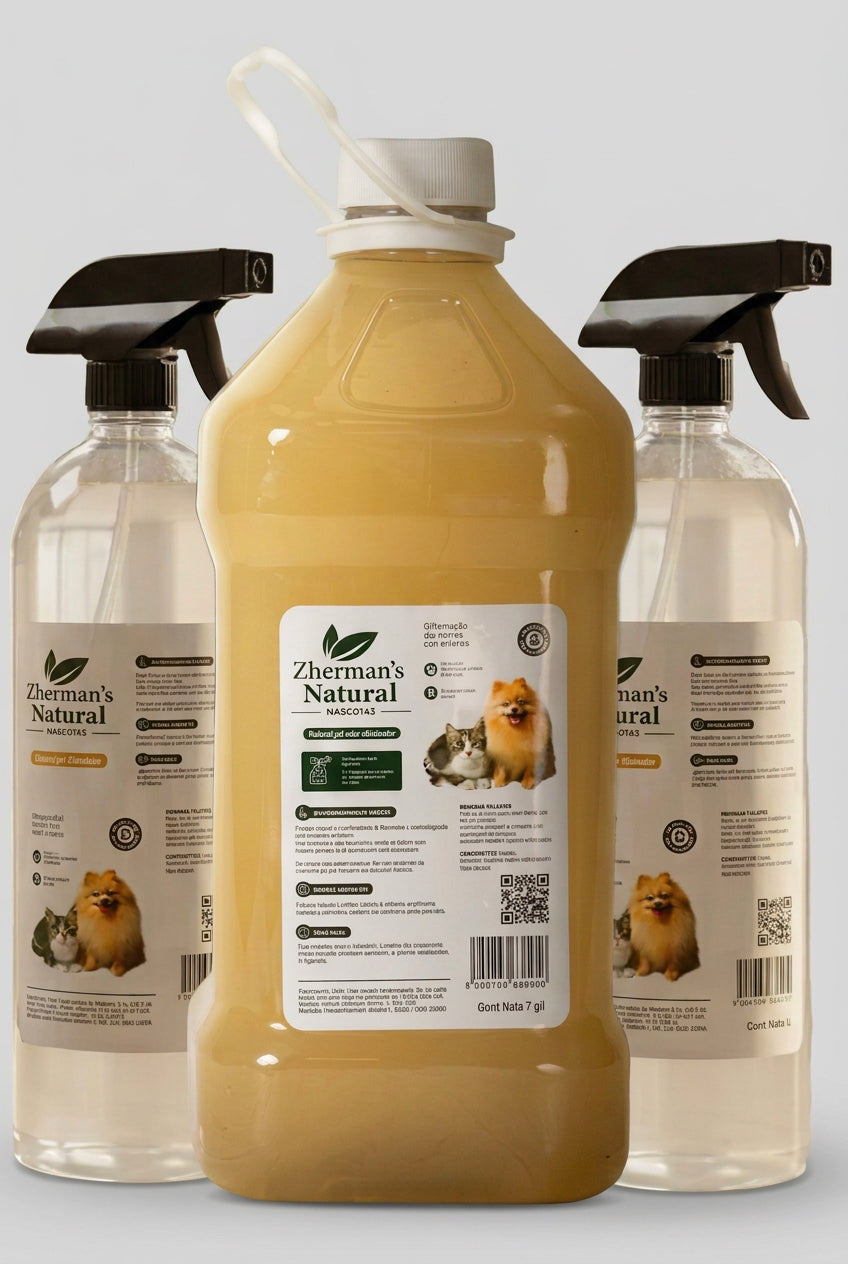 1 Galon | 2 Litros de Zherman’s Naturals Eliminador de Olores para Mascotas | Concentrado.